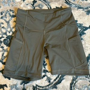 Lululemon fast and free shorts, 6” inch in Grey Sage